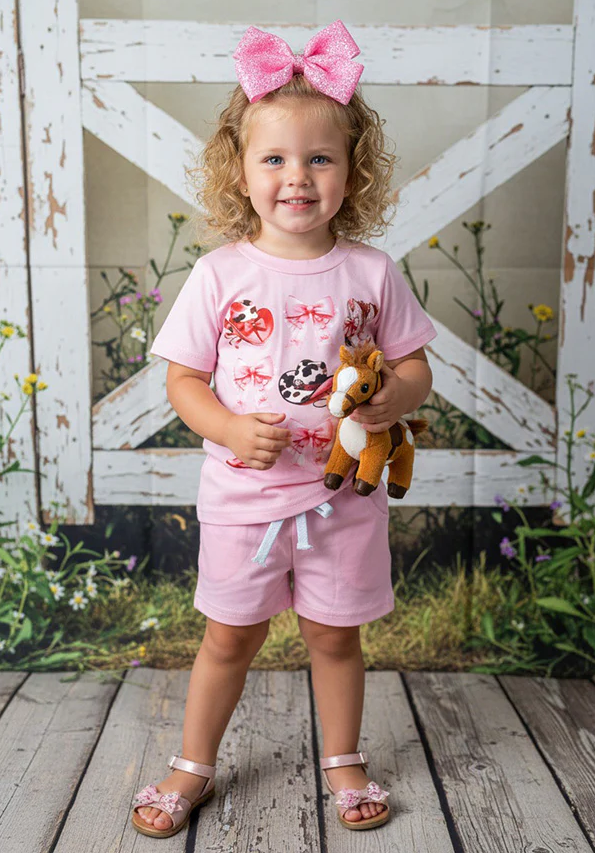 Cowgirl's Wear Pink short set