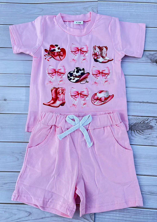 Cowgirl's Wear Pink short set